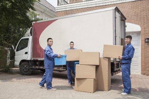 Customer completing a secure Movers Wandsworth payment on a laptop