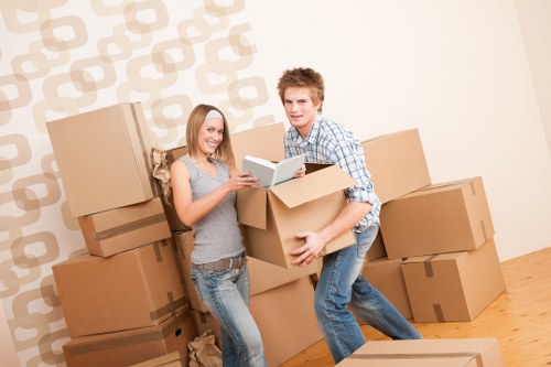 Unpacking boxes into a new Wandsworth kitchen and living space